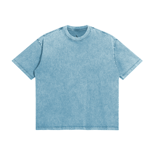 LovelySNAKE - Snow Washed Look Loose Cut T