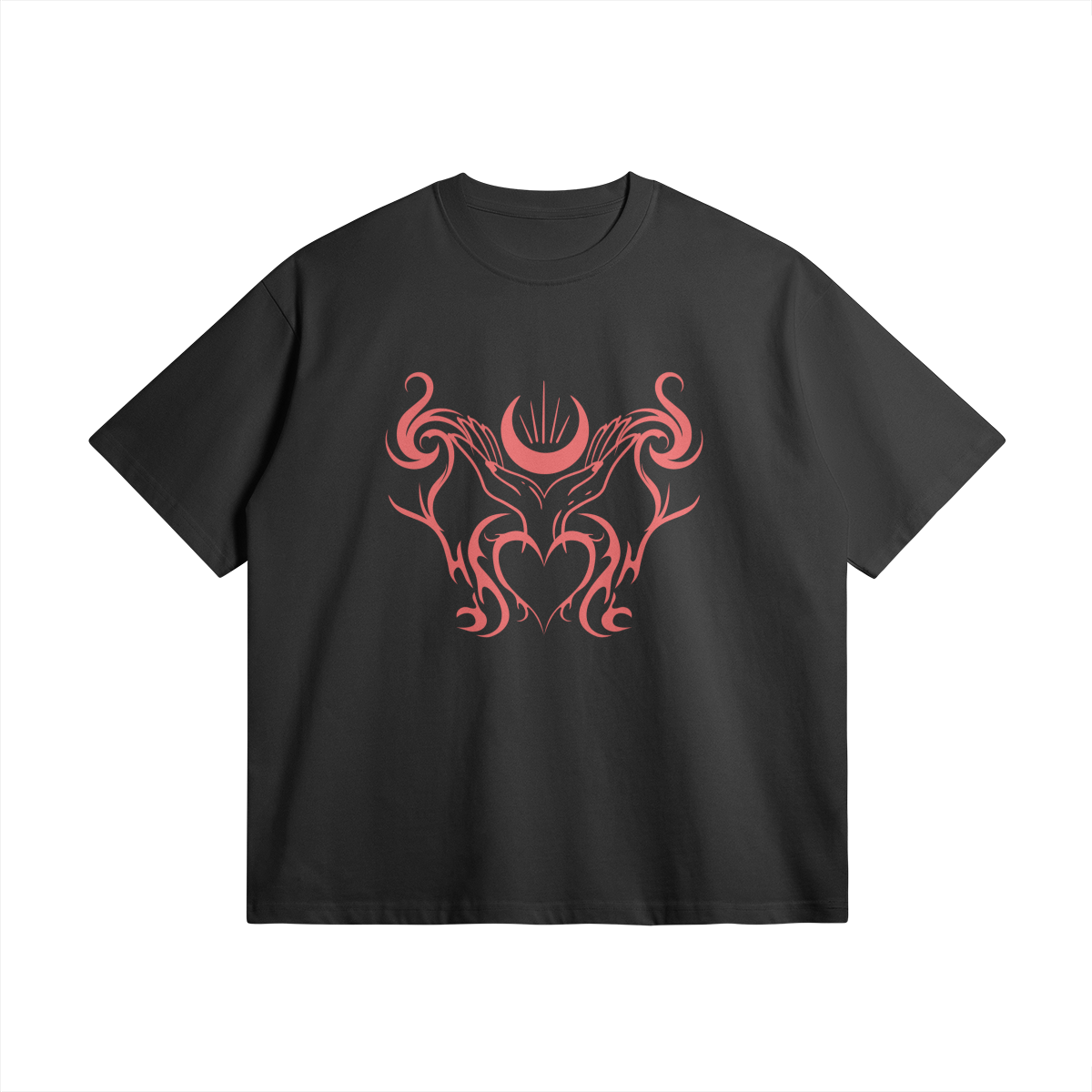 BELLY HEART - Loose Cut T