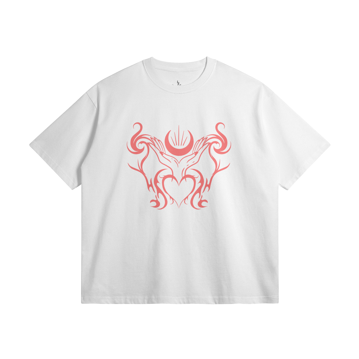 BELLY HEART - Loose Cut T