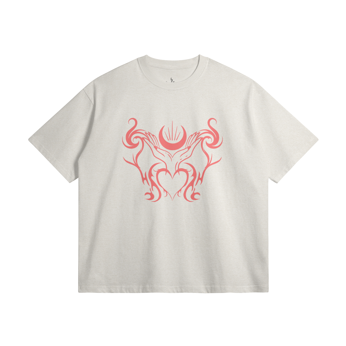 BELLY HEART - Loose Cut T