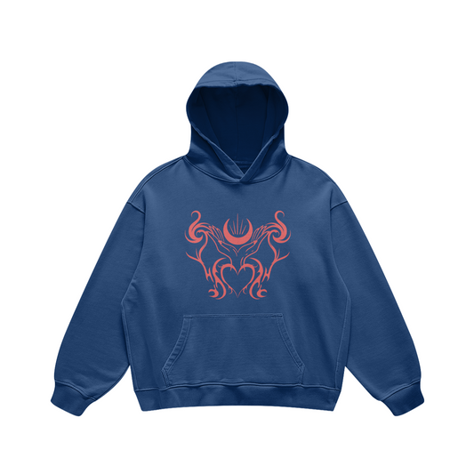 SOLARPLEXUS - Oversized Retro Look Hoodie